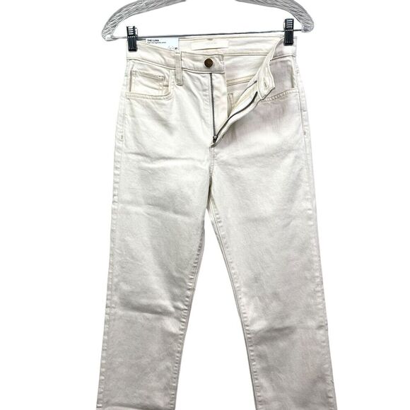 Joe's Jeans Womens The Luna Cigarette Ankle Stretch Hi Rise Pockets Cream Sz 24 - Picture 3 of 7